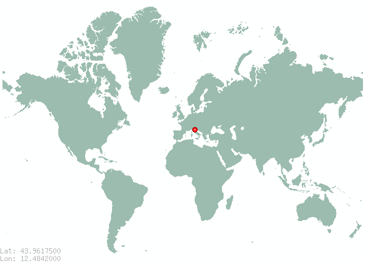 Lesignano in world map